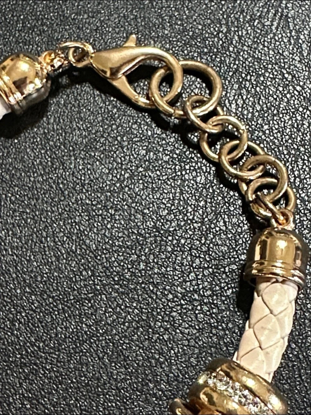 Accutime Watch Co Rose Gold Charm Bracelet Watch